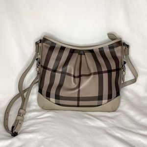 Burberry Smoked Check Hartham Shoulder Bag
